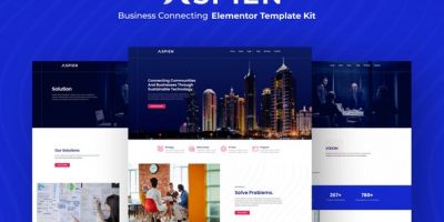Aspien - Business Connecting Elementor Template Kit by onecontributor