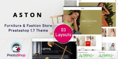 Aston - Fashion Ecommerce Prestashop Theme for Furniture & Clothes by leo-theme