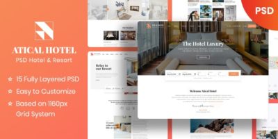 Atical - Hotel PSD Template by thimpixels