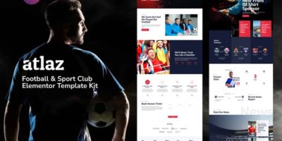 Atlaz - Football & Sports Club Elementor Template Kit by deTheme