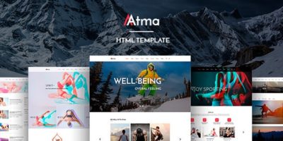 Atma - Creative Fitness & Sports HTML Template by 3jon