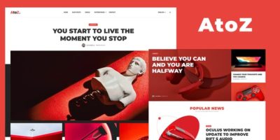 AtoZ - Blog and Magazine HubSpot Theme by bkninja