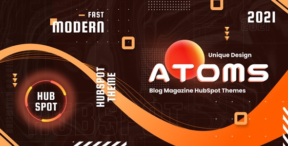 Atoms - Magazine and Blog HubSpot Theme by designuptodate