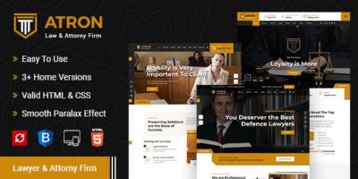 Atron – Law Firm HTML Template by expert-Themes
