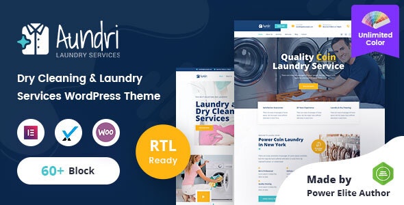 Aundri - Dry Cleaning Services WordPress Theme + RTL by template_path