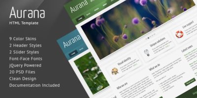Aurana - Clean HTML Template by QuanticaLabs