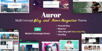 Auror- Blog Magazine WordPress Theme by codexcoder
