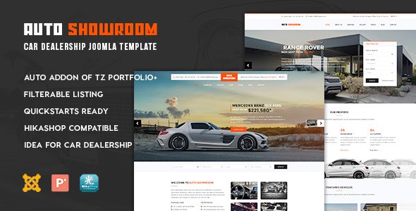 Auto Showroom - Car Dealership Joomla Template by templaza