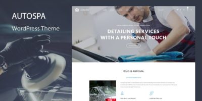 Auto Spa - Car Wash Booking WordPress Theme by QuanticaLabs