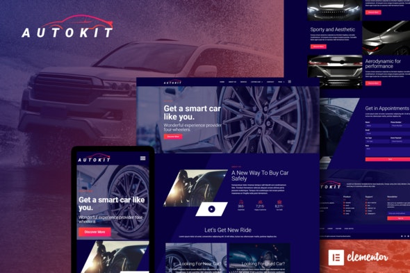AutoKit - Auto Dealership & Car Listing Elementor Template Kit by moxcreative