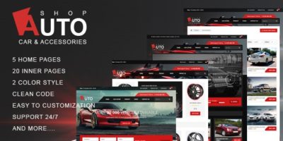 Autoshop - Car & Accessories HTML5 Template by ndkhtml