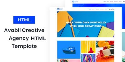 Avabil - Creative Agency HTML Template by pikrana