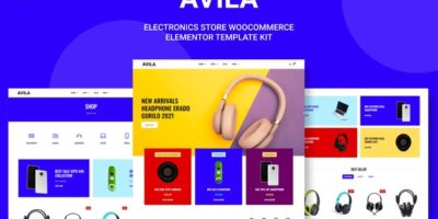 Avila - Electronic WooCommerce Elementor Template Kit by elmous
