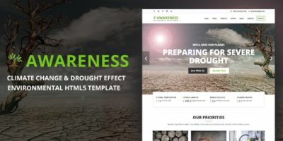 Awareness - Environmental Protection & Non-Profit HTML5 Template by essentialwebapps