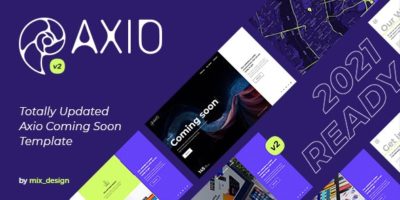 Axio - Coming Soon Template by mix_design