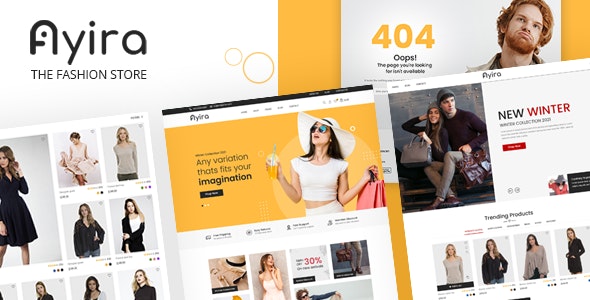 Ayira - The Fashion Store Websites PSD Templates by fullstackthemes1