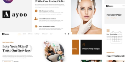 Ayoo - Beauty Salon Services Elementor Template Kits by wirastudio