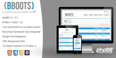 BBOOTS - HTML5/CSS3 Fully Responsive phpBB 3.2 Theme by ThemeSplat