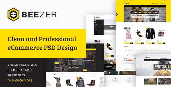 BEEZER - eCommerce PSD Template by StudioMaleo
