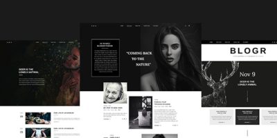 BLOGR – PSD template for Special BLOGGERS by sunrisetheme