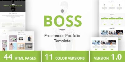 BOSS - Freelancer Portfolio Template by DuezaThemes