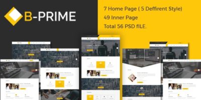 BPRIME- Multipurpose Business Template by Designideaz