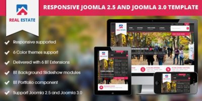 BT Real Estate - Responsive Joomla Template by bowthemes