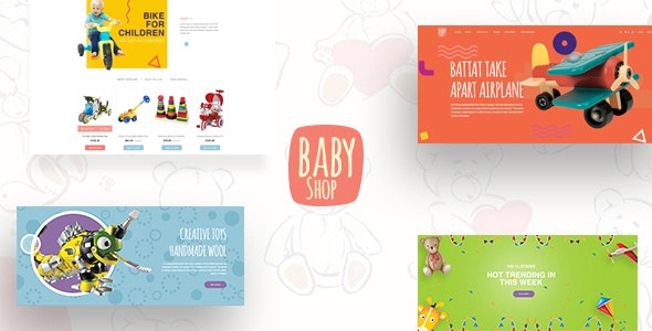 Babyshop - Beautiful PSD Template for Baby Stores by digipieces