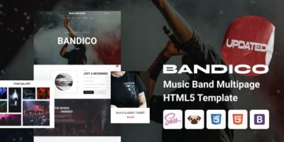 Bandico - HTML5 Music and Band Template by ZEMEZ