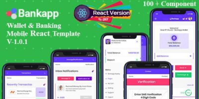 Bankapp - Mobilekit Wallet & Banking React Mobile Template With RTL by s7template