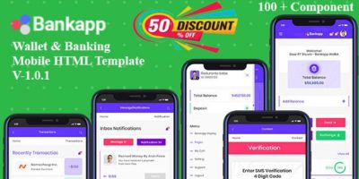 Bankapp - Wallet & Banking HTML Mobile Template With RTL by s7template