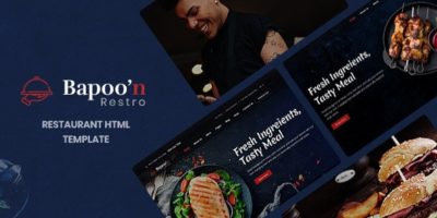 Bapoon - Restaurant & Food HTML Template by DesignArc