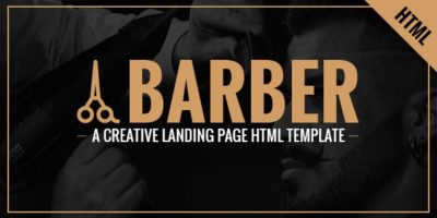 Barber - A Creative Landing Page HTML Template by Kalanidhithemes