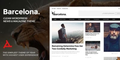 Barcelona. - Clean News & Magazine WordPress Theme by minduction