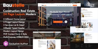 Baustelle - Construction Real Estate Multi Purpose by ThemeIoan