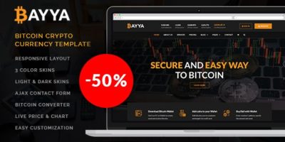 Bayya - Bitcoin Crypto Currency Template by celtano