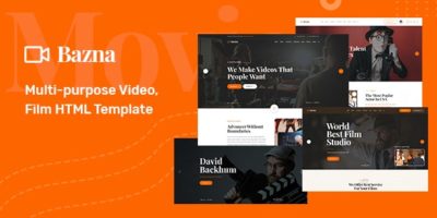 Bazna - Multipurpose Film Maker & Video HTML5 Template by BDevs