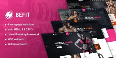 BeFit - Gym and Fitness HTML5 Template by ithemeslab