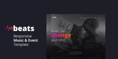 Beats - Responsive Music & Event Template by enroutedigitallab