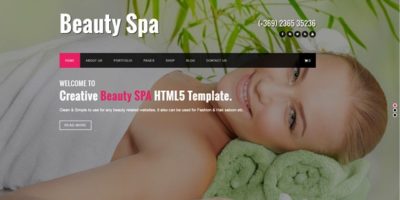Beauty SPA - Salon HTML Website Template by kayapati