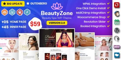 BeautyZone: Beauty Spa Salon WordPress Theme by DexignZone