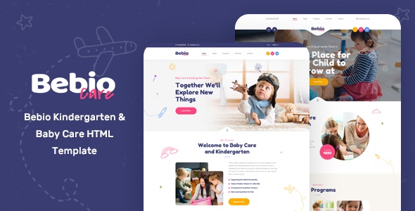 Bebio - Kindergarten & Baby Care HTML Template by template_path