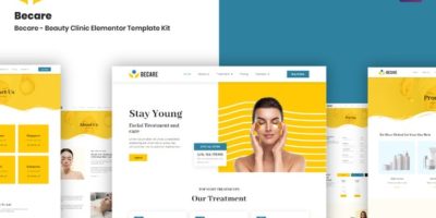 Becare - Beauty Clinic Elementor Template Kit by Nyiltemp