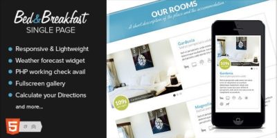 Bed&Breakfast Responsive Single Page by Ansonika