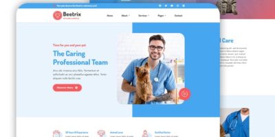Beetrix - Pet Clinic & Hospital Elementor Template Kit by MaximusTheme