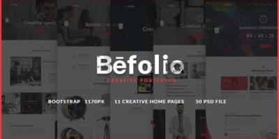 Befolio - Creative Multi-Purpose PSD Template by UserThemes