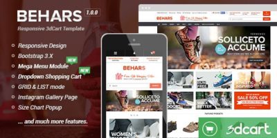Behars - Responsive 3dCart Template (Core) by halothemes