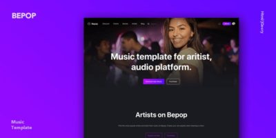 Bepop - Non-stop Music Template by Flatfull