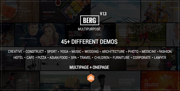Berg - Multipurpose MultiPage 7.6 Theme by drupalet