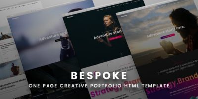 Bespoke One Page Creative HTML Template by nasirwd